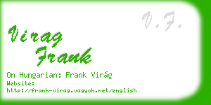 virag frank business card